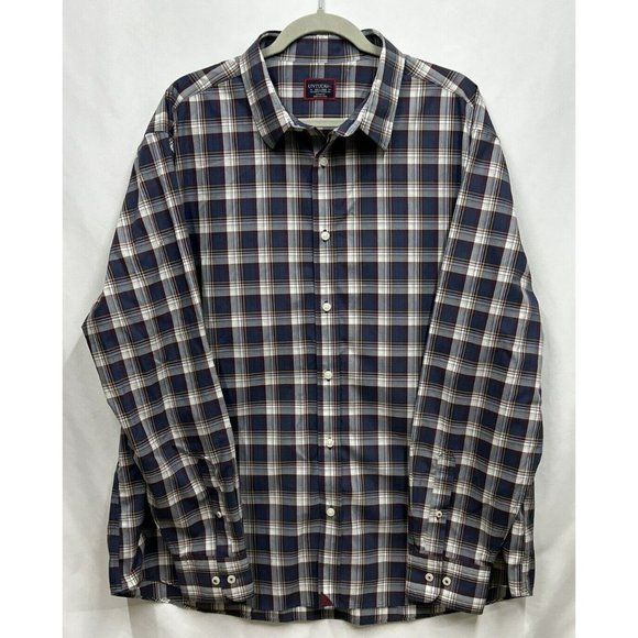 UNTUCKit Other - Untuckit Shirt Men's Barossa Blue Button Up Long Sleeve Wrinkle Free Plaid XXL